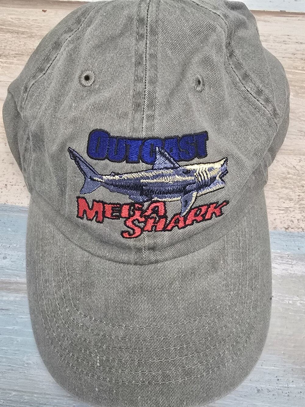OUTCAST Mega Shark Hat Cap Adjustable Strapback Gray